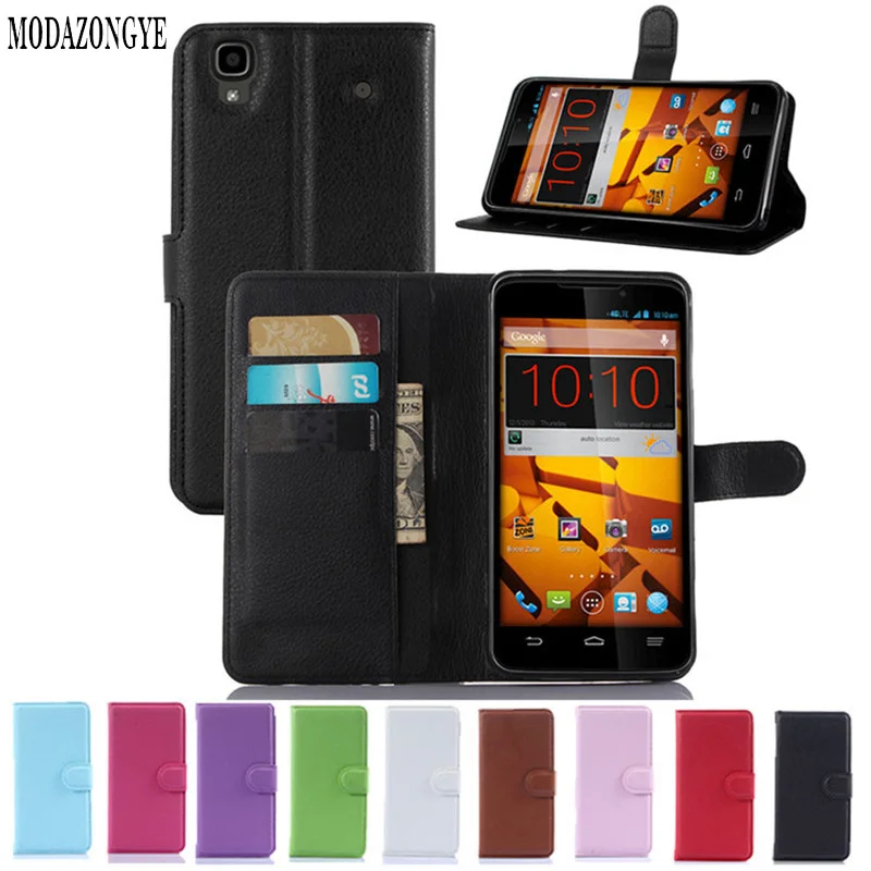 Luxury Wallet PU Leather Case Cover For ZTE Max N9520 Case Flip Phone