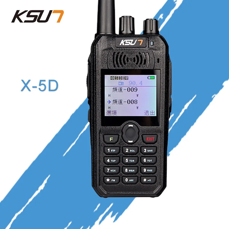 

KSUN X-UV5D Walkie Talkie Portatile VHF UHF Two Way Ham Radio Transceiver Dual Band Palmare Walkie Talkie Two Way Communicator