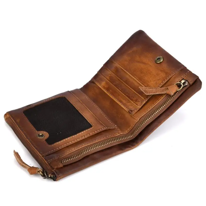 Couro Genuíno do vintage Embreagem Bolsa Da