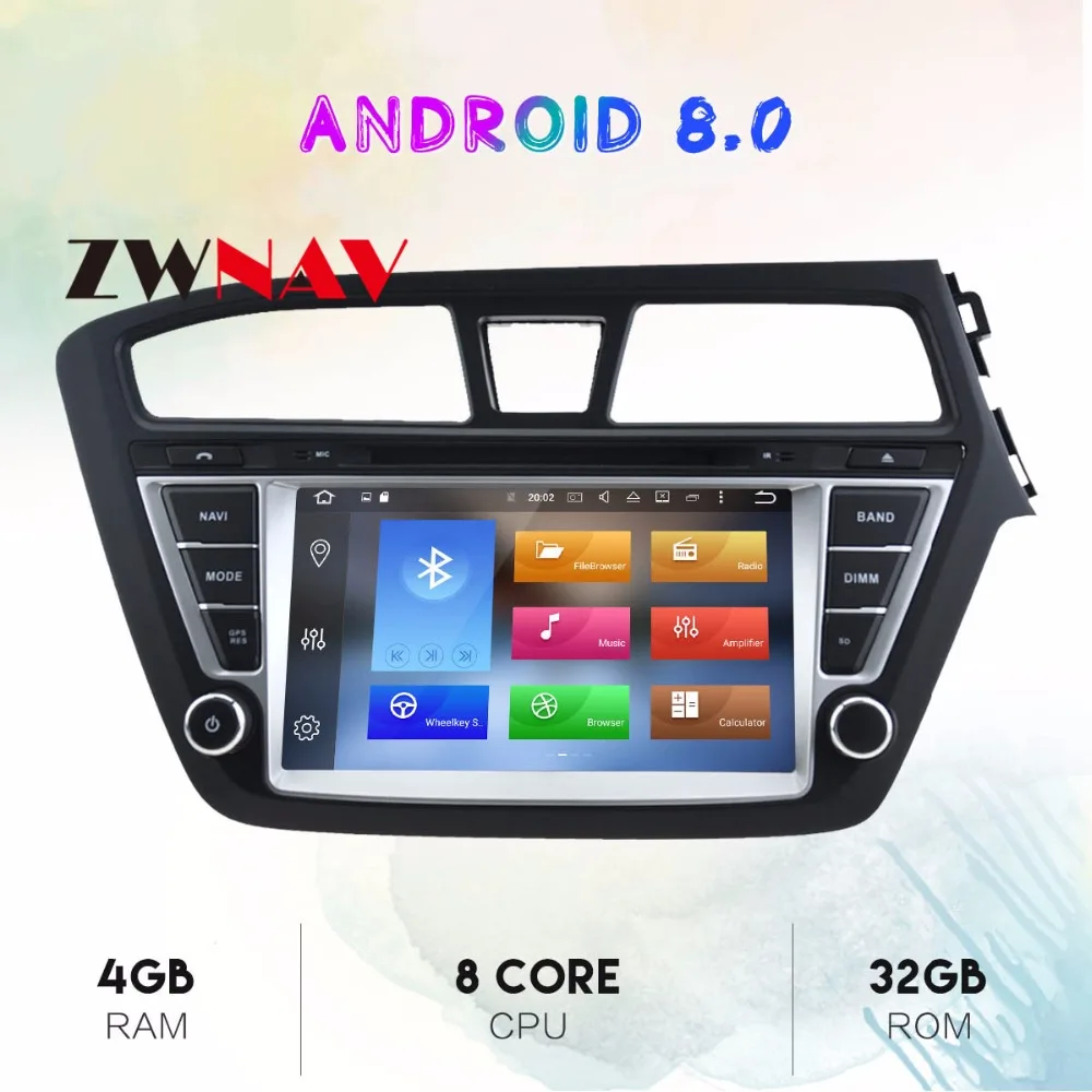 Discount Android 9.0 Car GPS Navigation auto stereo Radio Screen For HYUNDAI I20 2014-2017 Right hand driving gps android Display ZWNAV 1 Discount Android 9.0 Car GPS Navigation auto stereo Radio Screen For HYUNDAI I20 2014-2017 Right hand driving gps android Display ZWNAV 1