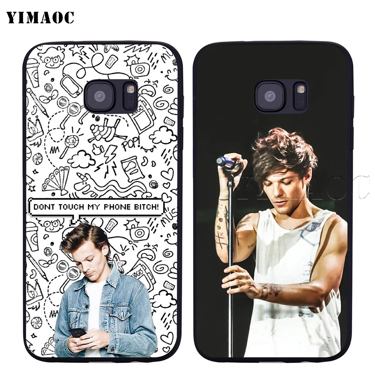YIMAOC Louis Tomlinson Soft Silicone Case for Samsung Galaxy S6 S7 Edge S8 S9 Plus A3 A5 2016 2017