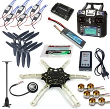 FPV Multi-rotor Drone Full GPS APM2.8 Set Alien Across Carbon Fiber RC Quadrocopter FS-i6 6CH TX&RX Motor ESC F11798-F