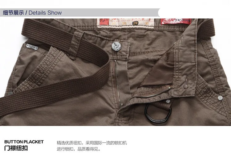 2017 New Mens Pants Pockets Full Length Autumn Army Military Tactical Pants Casual Trousers Cargo Pants Pantalon Hombre  (3)