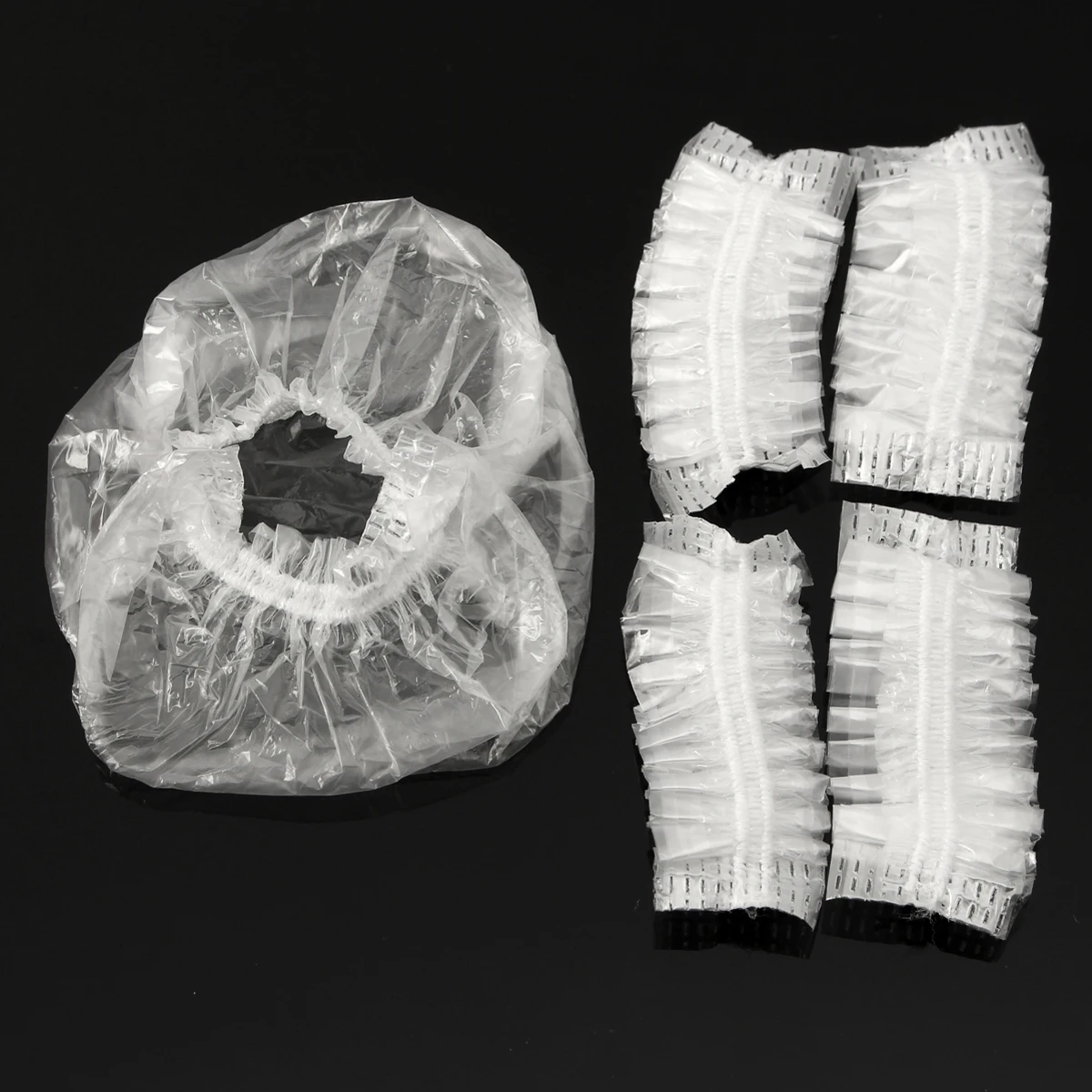 

100pcs Hair Salon Waterproof Ear Protection Cover Disposable Earmuffs Shower Cap Hair Styling Tool Accessories