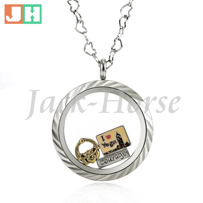 Водонепроницаемый медальон из нержавеющей стали 316L 20 мм 25 30 мм|floating locket|floating charm