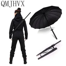 QMJHVX бренд Лидер продаж самурайский меч кость зонтик японский ниндзя прямой длинный ручка высокая прочность ветрозащитный zont Катана женщина