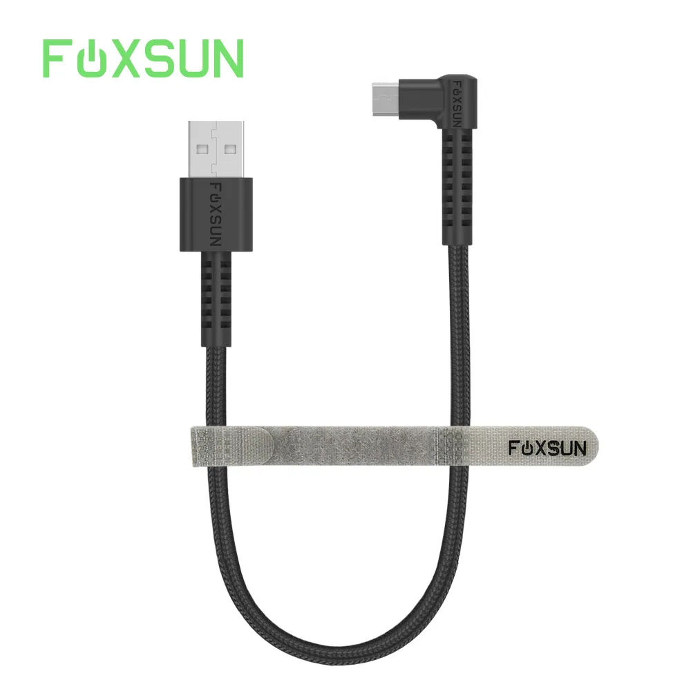 Micro USB Cable 90 Degree Android Charger Foxsun Nylon Braided Right Angle Charging Cord for Samsung and more 1ft | Электроника