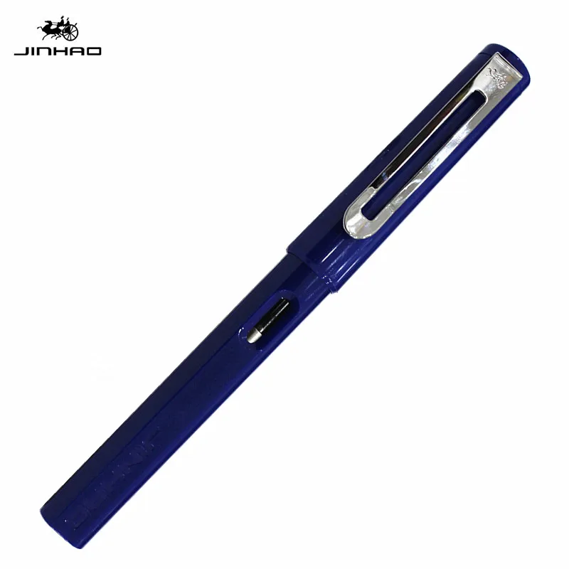 Jinhao599a авторучка чернильная ручка прозрачный пластик Pluma Stylo Plume Vulpen Stilografica канцелярский подарок для студента ручка опционально - Цвет: 599Ahaiyanglan