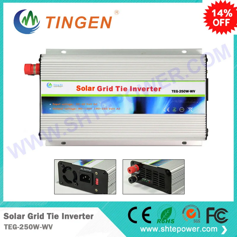 

Micro inverters grid on with mppt function 250w dc 22-60 input to adjustable voltage 90-130v or 190-260v