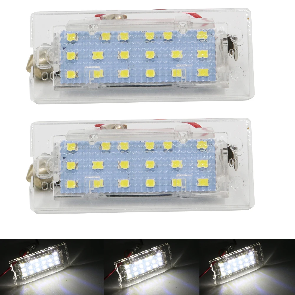 YSY 2pcs 12V 18 LED Car License Number Plate Lights Error Free OBD LED