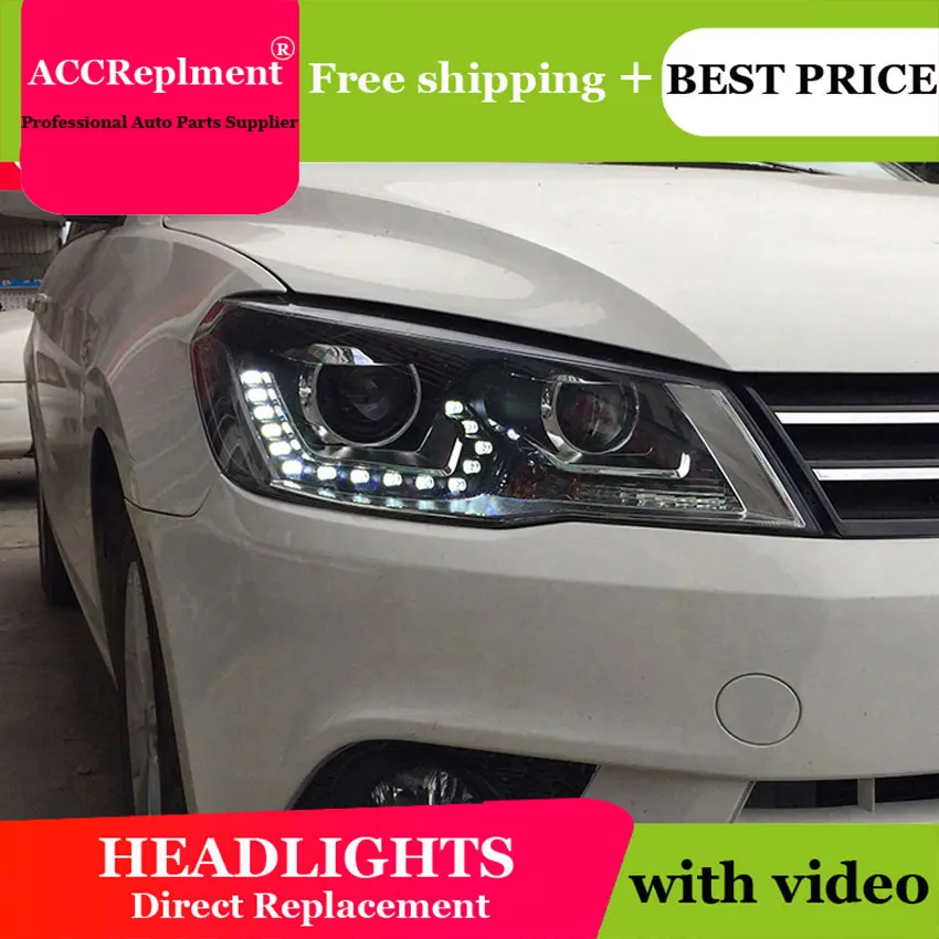 Автомобильный Стайлинг для VW Jetta фары 2013-2016 светодиодный задний фонарь jetta drl H7