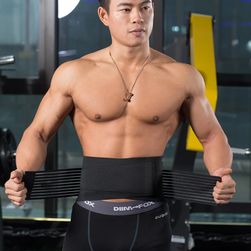 

Mens Adjustable Waist Trimmer Belt Sweat Weight Loss Workout Enhancer Wide Belt Stomach Body Wrap Protecting Warm Stretchy Waist
