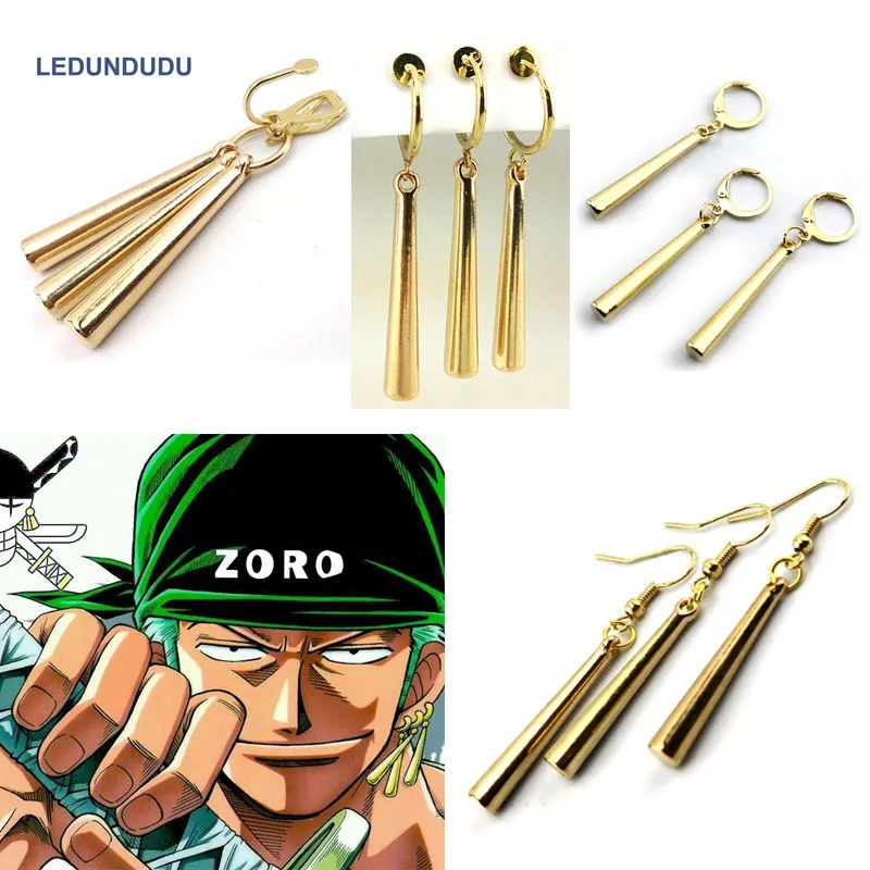 4 styles font b Anime b font One Piece Pirate Hunter Roronoa Zoro Cosplay Accessories Ear