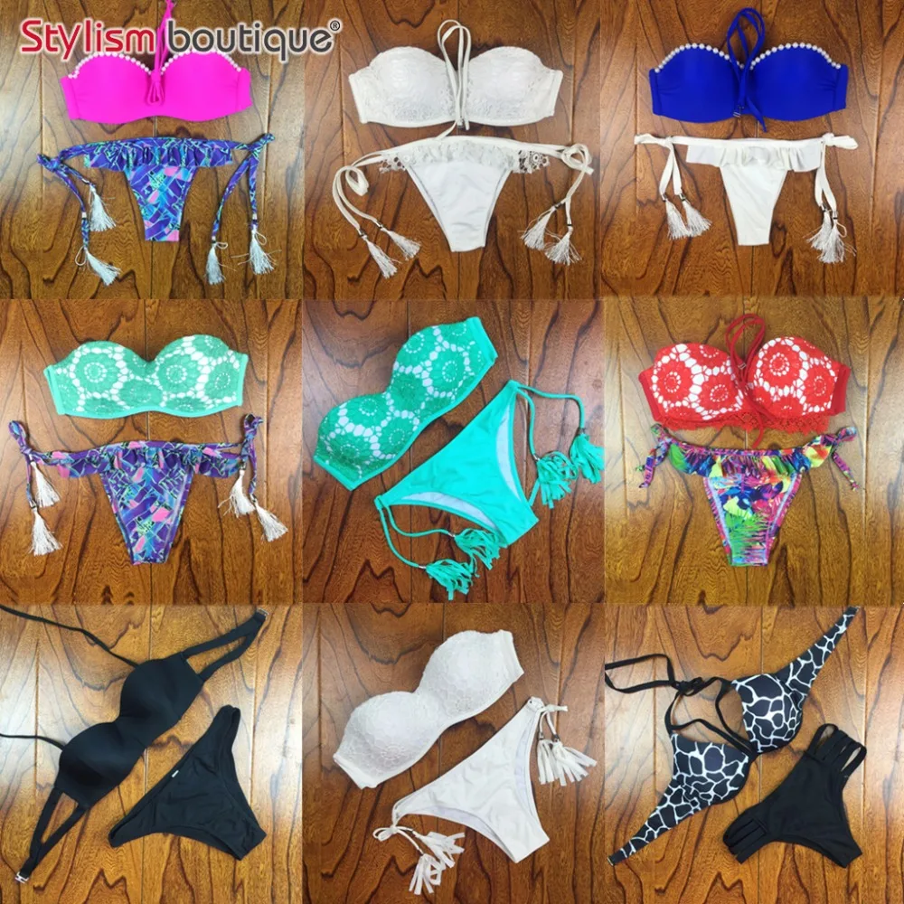 2018 Brazilian Bikini Women Crochet Lace Swimsuit Sexy Bathing Suit Swimwear Bandeau Bikinis Set Biquine Maillot De Bain 2018 Brazilian Bikini Women Crochet Lace Swimsuit Sexy Bathing Suit Swimwear Bandeau Bikinis Set Biquine Maillot De Bain