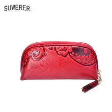 SUWERER новые женские сумки из натуральной кожи модные роскошные верхние яловые Роскошные тисненые клатчи для женщин кожаные сумки
