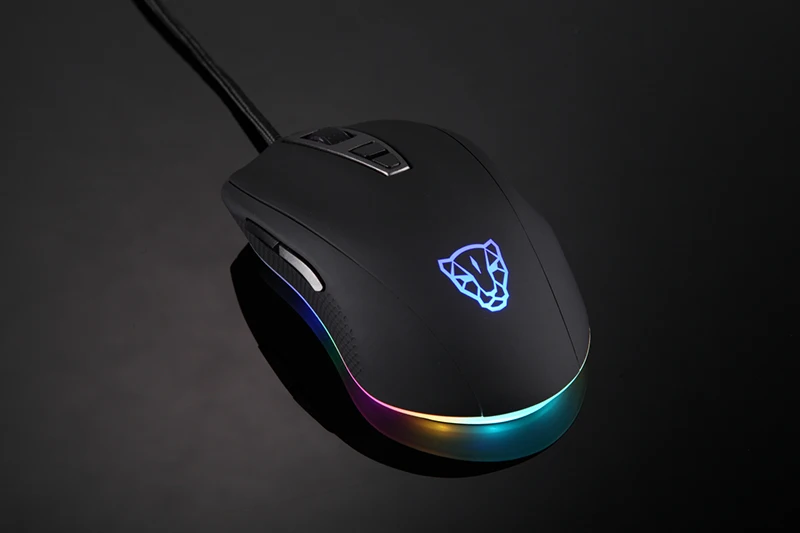 Motospeed V60 RGB игровая мышь для геймера Программирование 5000 dpi USB компьютер 7 кнопок Wried Оптические мыши с подсветкой дышащий светодиодный для ПК Lap