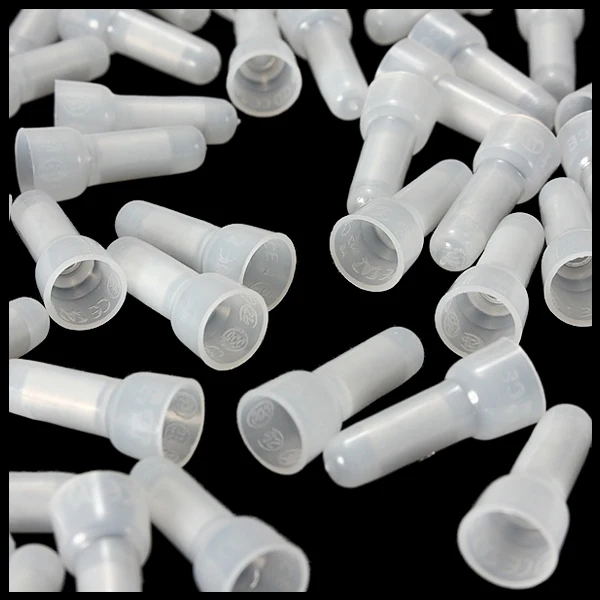 JFBL 10X 100pcs 22 16 GA AWG Closed End Crimp Caps Splice Gauge Wire