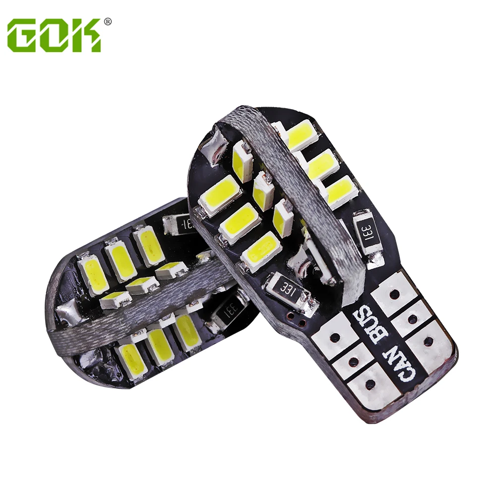 

2pcs T10 led canbus W5W T10 24smd 3014 led Canbus NO ERROR Car Auto t10 24led Bulbs Indicator Light Parking Lamp White light