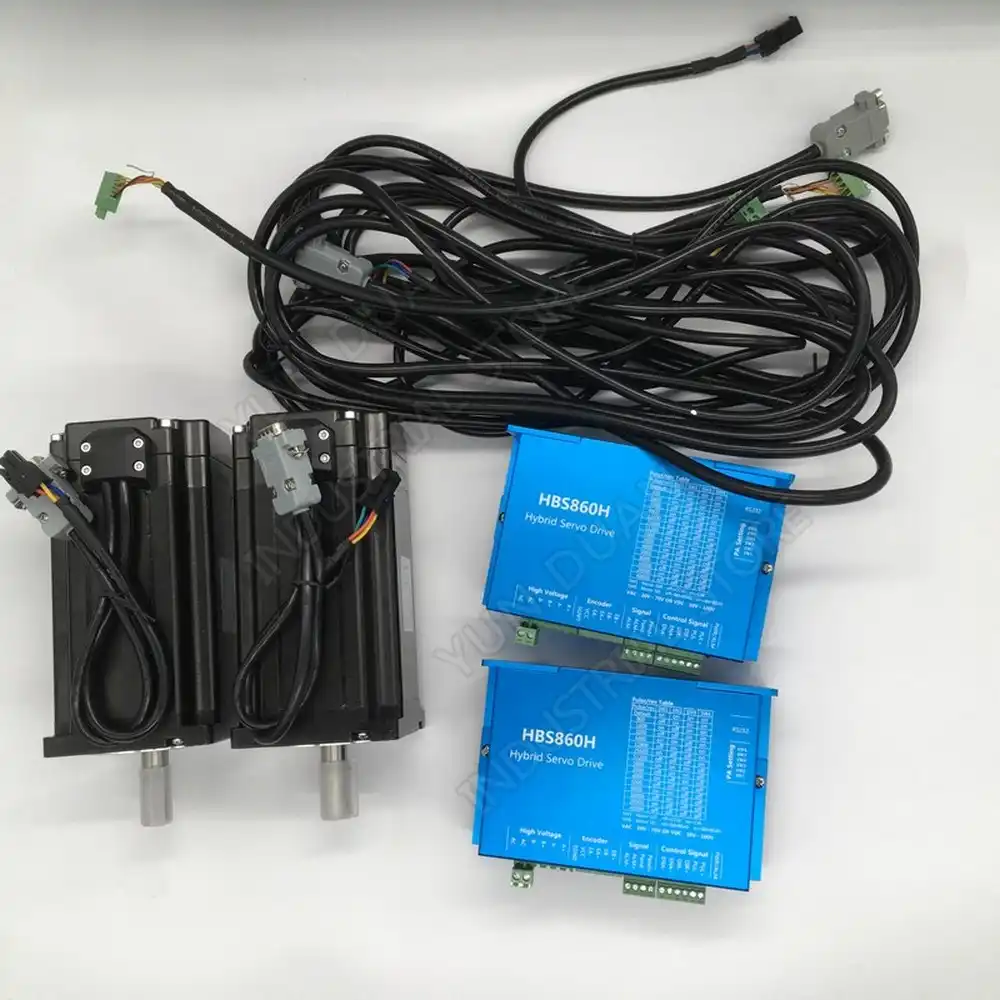2 шт. 8.5Nm Nema34 86 мм AC DC DSP замкнутый цикл шаговый двигатель драйвер с охлаждающим