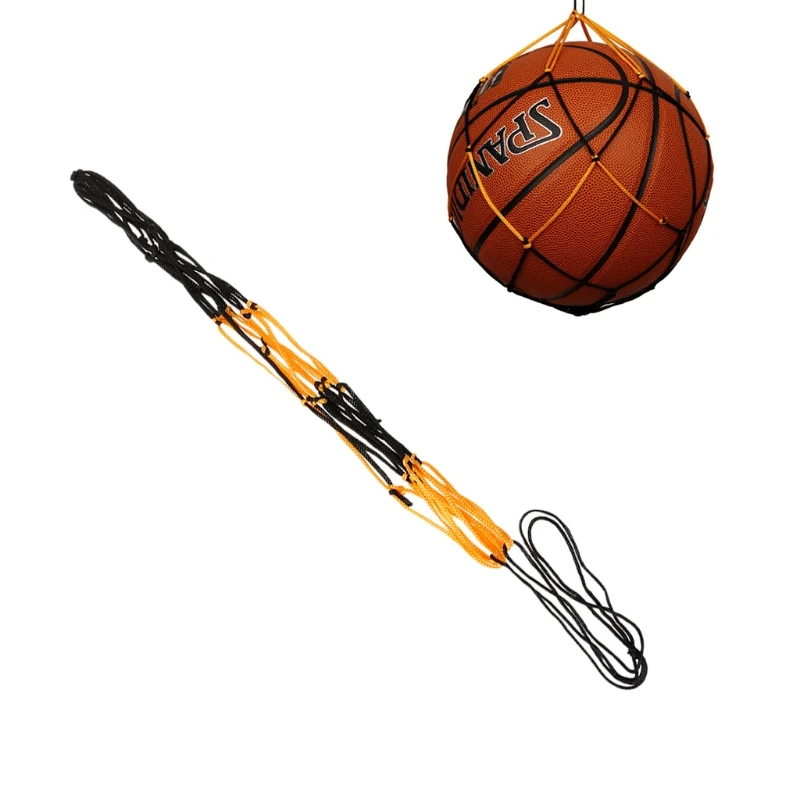 Сверхмощная баскетбольная сетка с шнурком, нейлоновая баскетбольная багажная сетка