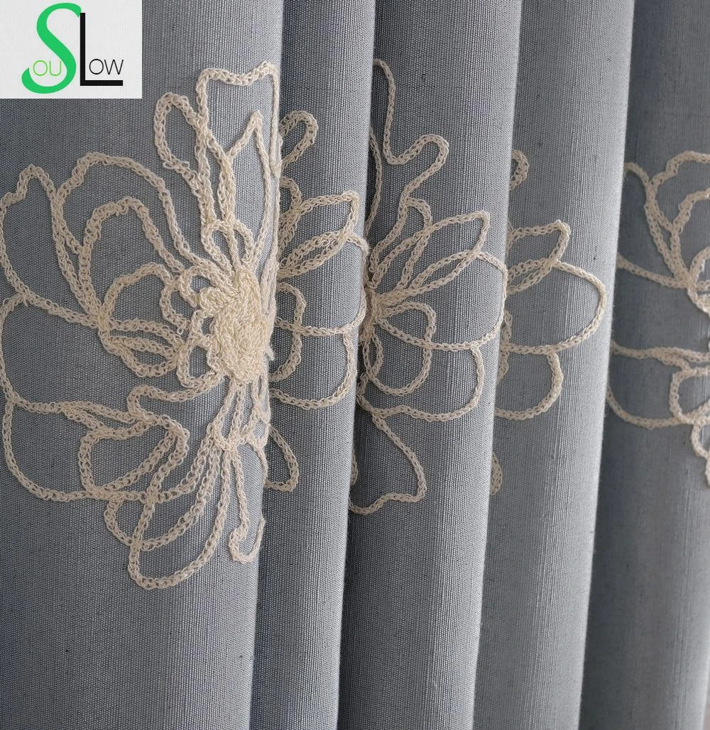 High Quality Embroidered Floral Luxury Curtains Blackout Modern Window Curtain For Living Room Bedroom Cortinas Gardinen Cl 113 Curtains Aliexpress Gardinen Stores Modern