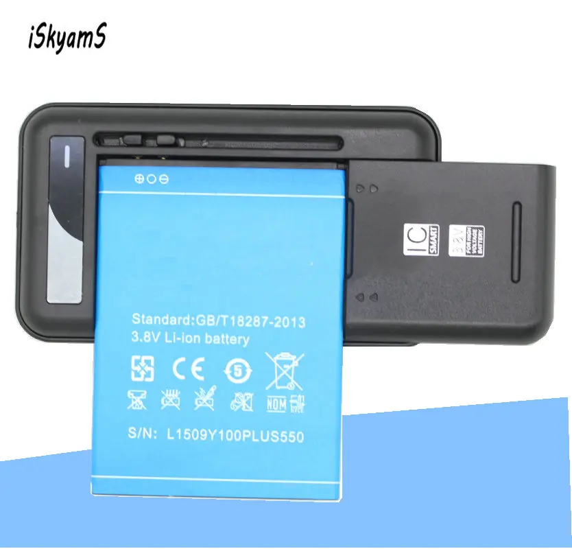 ISkyamS 1x 3000 мАч Высококачественный сменный аккумулятор + зарядное устройство для