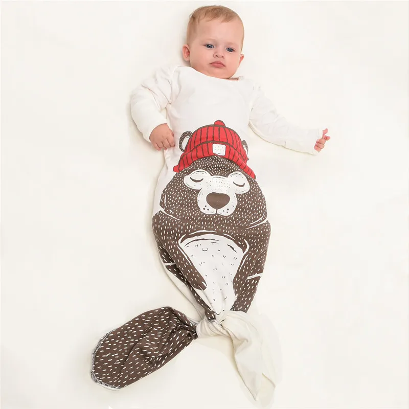 Baby boy girl Sleeping Bag cute cartoon bear fashion cotton toddler