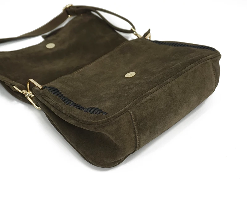 pingente de borla feminina couro genuíno nubuck