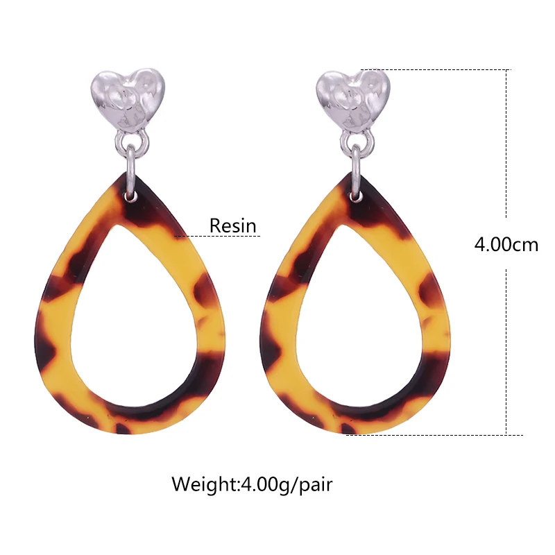 Sehuoran Big Resin Drop Wedding Oorbellen Long Boho Earrings For Women Statement Earrings Fashion Jewelry Wholesale  (3)