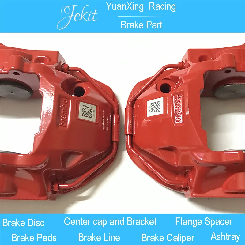 Jekit High Quality Aluminum Red Useful Car Universal Disc 380*36mm AMG6 Brake Caliper Covers Front Auto Universal Kit