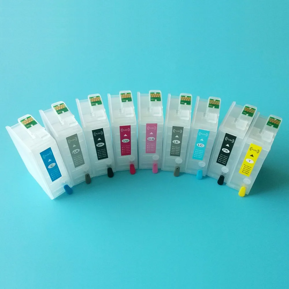 

T7601-T7609 P600 Refillable Ink Cartridge with Auto Reset ARC Chip for Epson Surecolor-P600 Printer