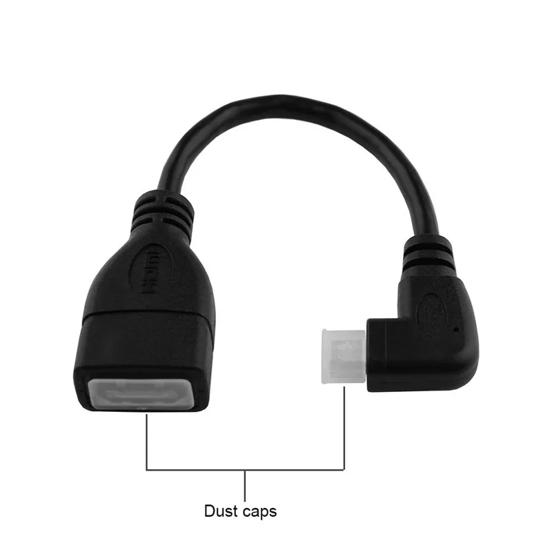 Robotsky Micro HDMI Мужской к HDMI Женский Кабель-адаптер левый угол 90 градусов HDMI конвертер Код для ПК HDTV проектор