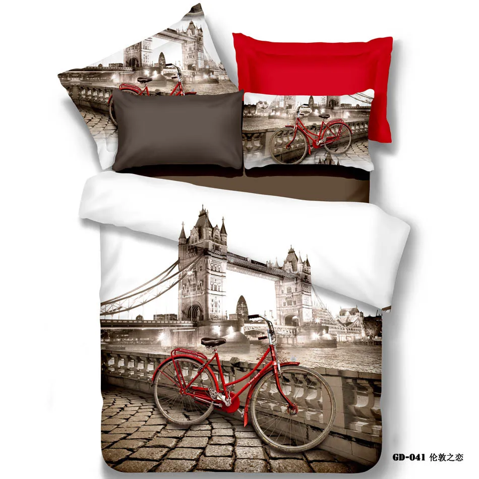 Londonbridgebikebicycleprints3dfittedsheetmattresscover