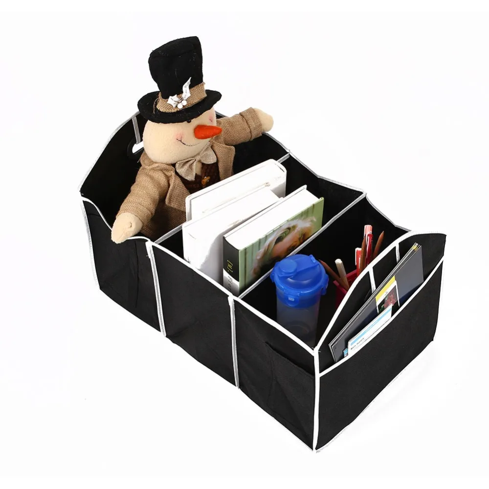 

Home Auto Car Trunk Storage Organizer Pouch Box Container Foldable Multipurpose Desktop Storage Organizer Bag Linen Sundries