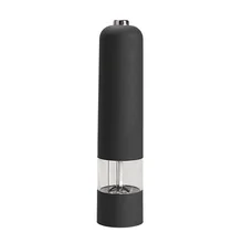 Electric Salt Spice Pepper Herb Mills Grinder with LED Light pepper Salt Mills Home Restaurant Kitchen Tools Black