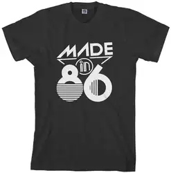 Threadrock для мужчин сделано в 1986 футболка 30th подарок на день рождения 86 Лето Мужская мода футболка, удобная футболка, повседневное короткий