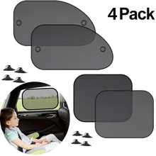 Capa protetora para janela de carro, protetor para janela lateral automotivo, 4 peças tela de escudo quente