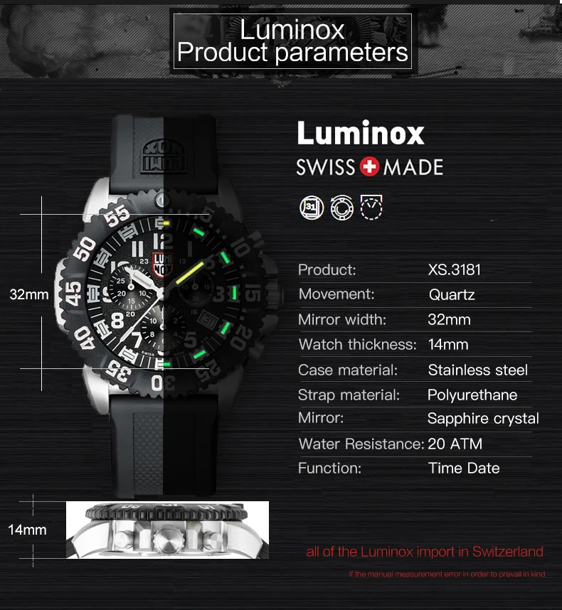 Luminox Часы мужские Relojes Hombre военные мужские часы кварцевые спортивные часы мужские s часы брендовые Роскошные водонепроницаемые Relogio Masculino