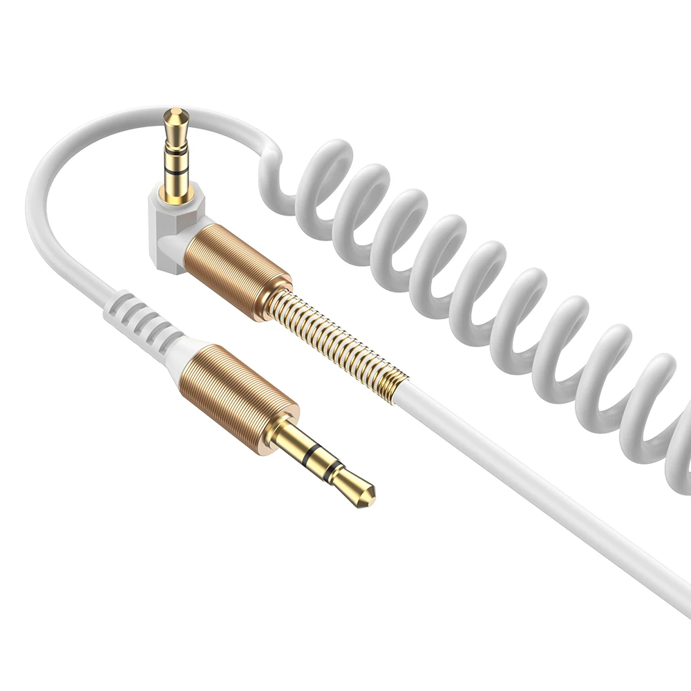 RAXFLY 3.5MM Audio Cable 3.5 Jack To Jack AUX Cable Headphone Beats Speaker For iPhone Car Male to Male AUX Cord Spring Cable