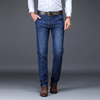 

2019 Spring Summer Men Straight Pants Men's Classic Jeans Male Denim Jeans Designer Trousers Distressed Jeans
