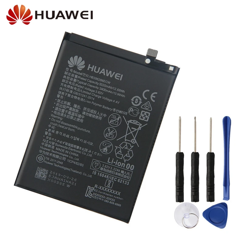 

Original Replacement Battery HB396286ECW For Huawei Honor 10 Lite Honor10 Lite Pour P Smart 2019 Genuine Phone Battery 3400mAh