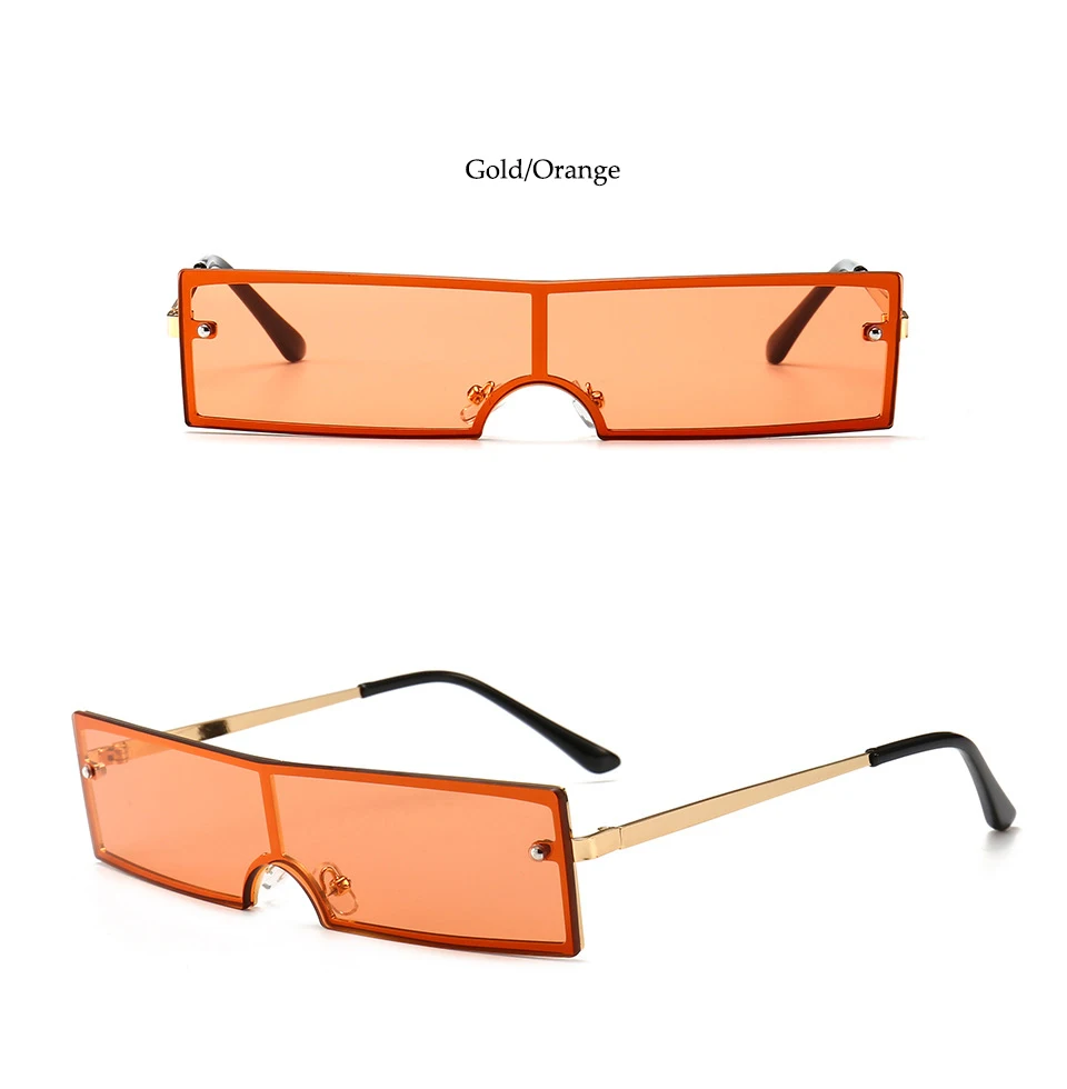 Крутые прямоугольные Солнцезащитные очки Модельер оттенков Роскошные брендовые плоские верхние очки для вечеринки длинные прозрачные розовые солнцезащитные очки унисекс