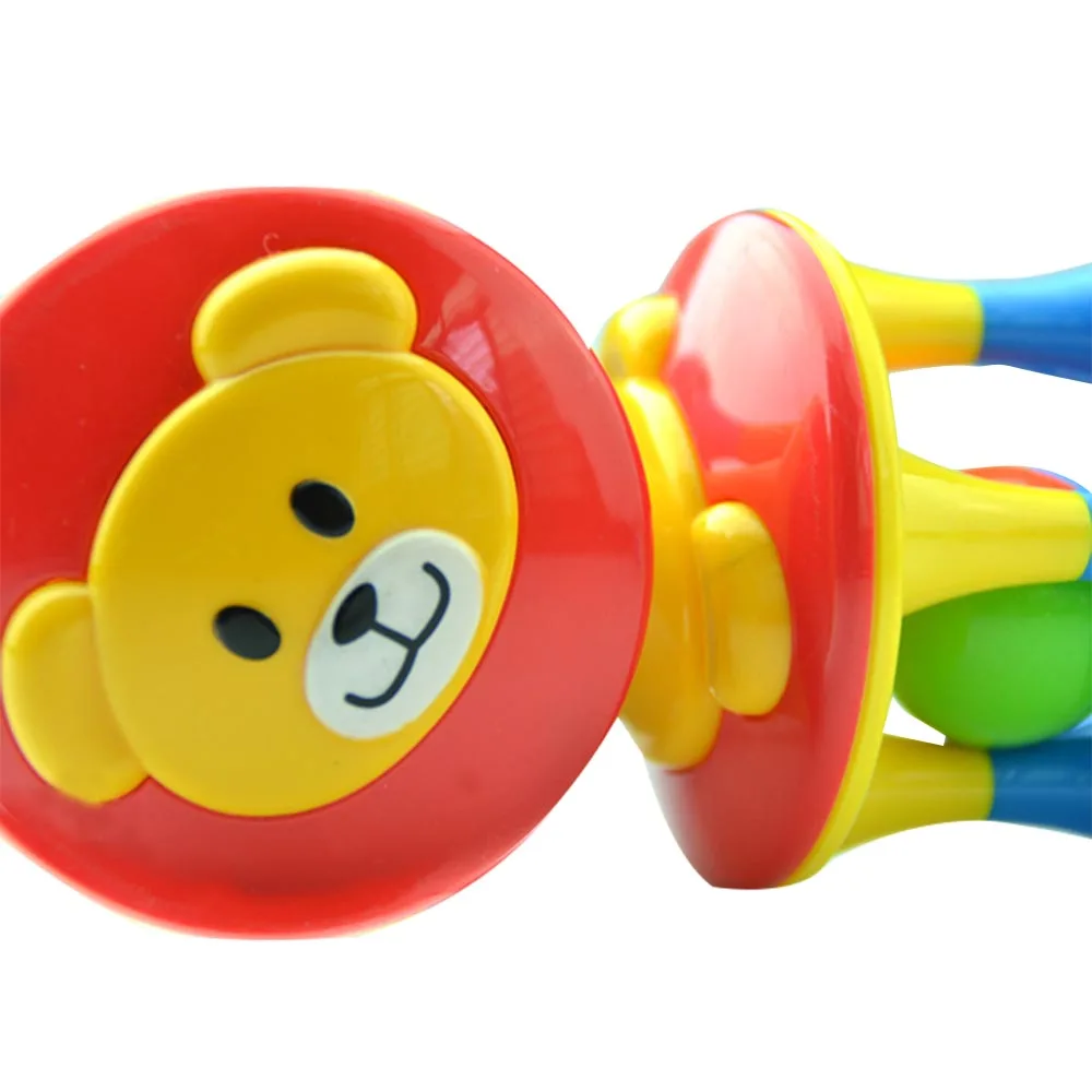 Детские развивающие игрушки для малышей, Веселый двуглавый медведь, колокольчики, мячик, развивающий детский Интеллектуальный хват тренировочный игрушка