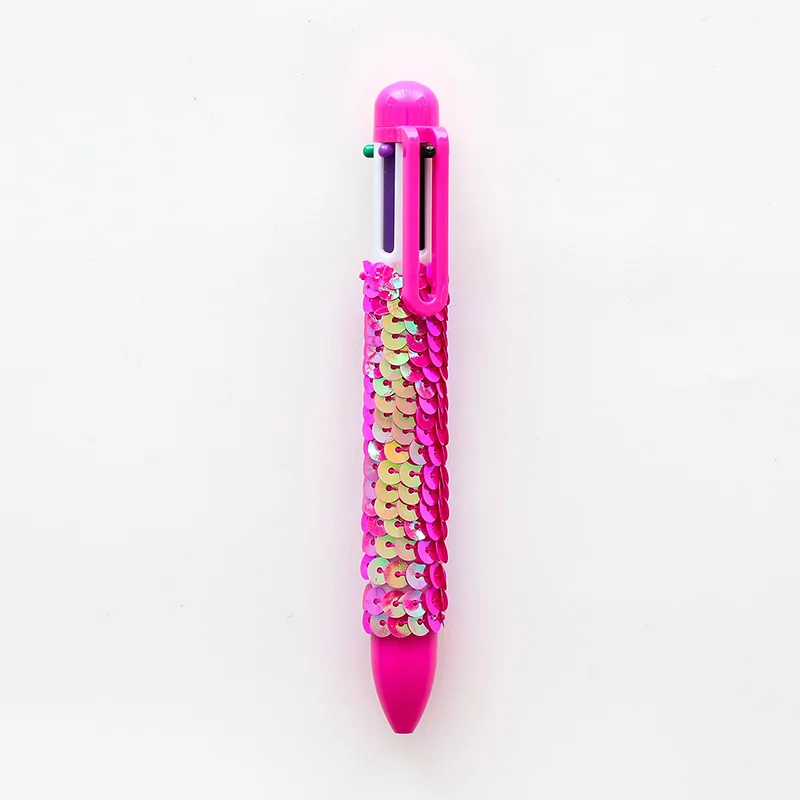 6в1 разноцветные блестки шариковая ручка школьные принадлежности Ручки для девочек для письма для офиса аксессуары принадлежности канцелярские принадлежности инструмент