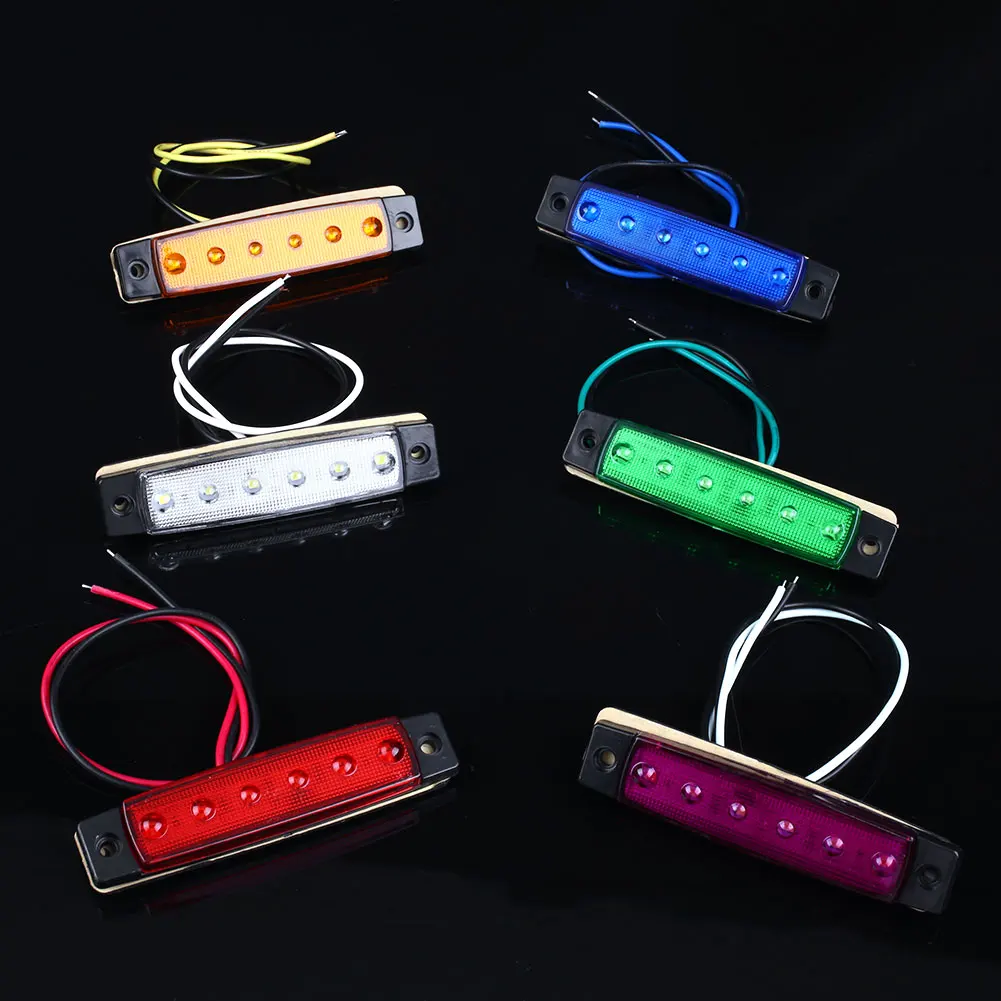 

6 LED Truck Van Trailer Front Side Marker Light Indicator Signal Lamp 12V