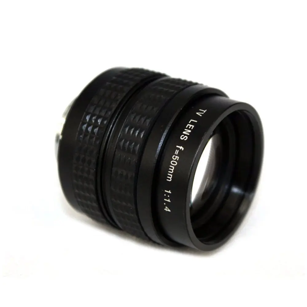 50 мм F1.4 CC ТВ Объектив кино+ C крепление+ макро кольцо для Canon EOS M M2 M3 M5 M6 M10 беззеркальная камера