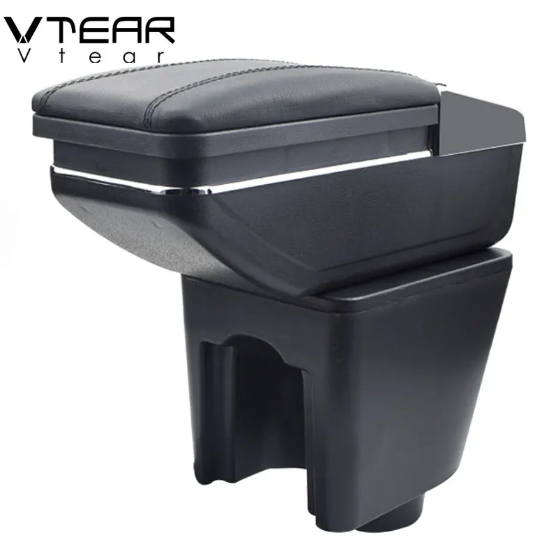 

Vtear For Chevrolet Lova armrest box central Store content box with cup holder interior products car-styling accessory 06-10