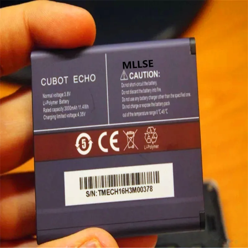 10pcs MLLSE ECHO 3000mah battery For CUBOT ECHO Mobile phone battery-in