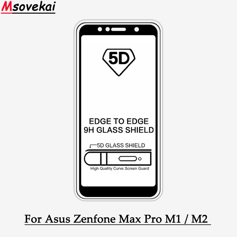 

5D 6D 9D Full Glue Tempered Glass For ASUS Zenfone MAX PRO M1 ZB601KL ZB602KL For M2 ZB631KL ZB633KL Full Cover Screen Protector