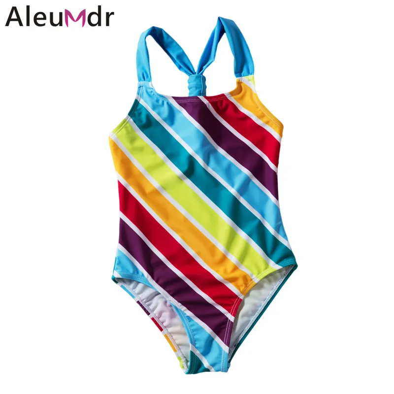 Aleumdr купальный костюм для маленьких девочек цельный купальник без рукавов в